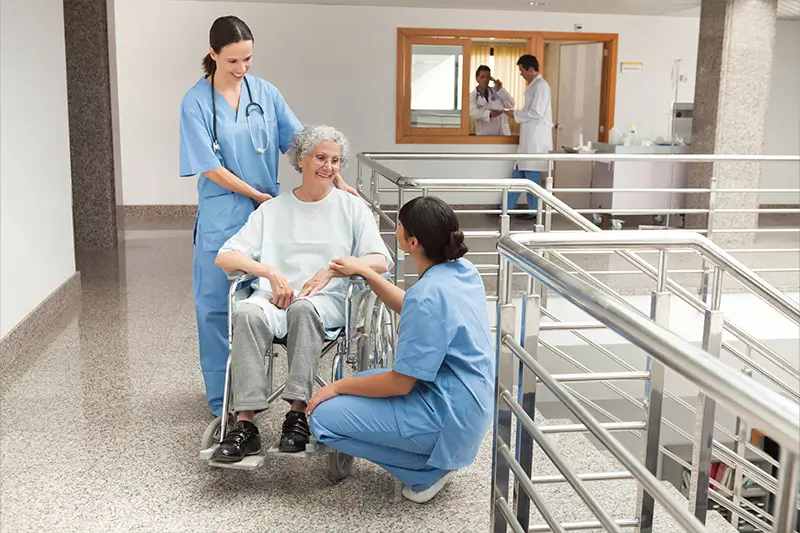 Community nurse supporting a client at home in Ipswich